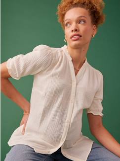 Vêtements de grossesse-Blouse grossesse en gaze de coton ENVIE DE FRAISE