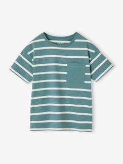 Garçon-T-shirt, polo, sous-pull-T-shirt-Tee-shirt garçon rayé personnalisable
