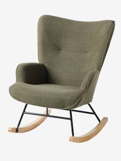 Chambre et rangement-Chambre-Fauteuil d'allaitement à bascule en tissu bouclette