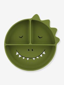 Puériculture-Repas-Assiette en silicone avec compartiments Animal