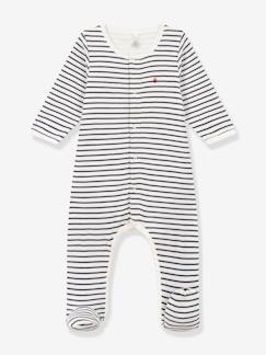 -Body pyjama à rayures en coton bébé PETIT BATEAU