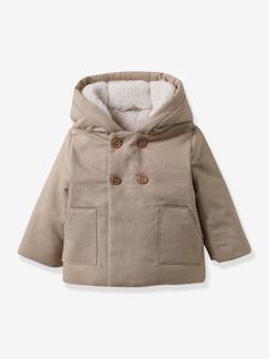 Baby-Mantel, Overall, Ausfahrsack-Mantel-Wattierte Baby Jacke mit Leinen CYRILLUS