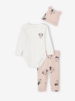 Baby-Set-Mädchen Baby-Set Disney MINNIE MAUS: Body, Leggings & Mütze