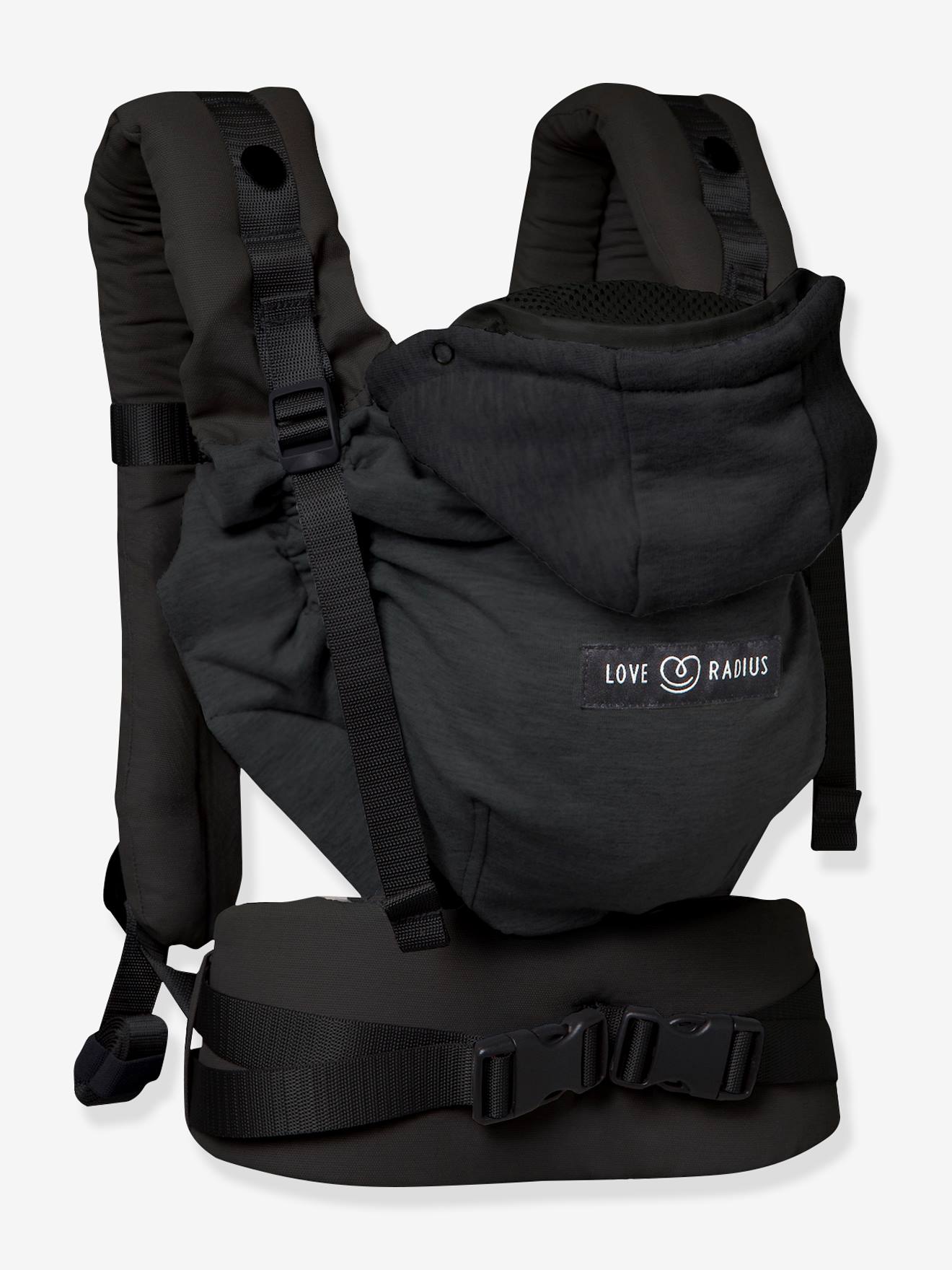 Porte-bébé physiologique HoodieCarrier noir