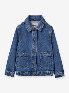 Mädchen-Mantel, Jacke-Mädchen Jeansjacke CYRILLUS