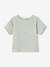 Baby T-Shirt mit Materialmix aqua 