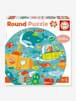 Spielzeug-Lernspiele-Puzzle-Rundes Kinder Puzzle UNTER WASSER EDUCA, 28 Teile