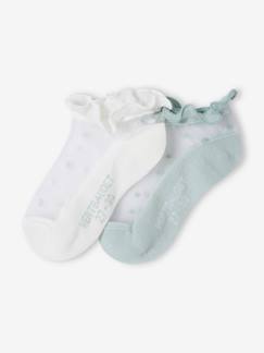 Mädchen-Unterwäsche-Socken-2er-Pack festliche Mädchen Socken Oeko-Tex