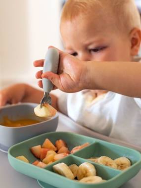 Set De 2 Bols Bébé Avec Ventouse - En Acier Inoxydable 304 Et Silicone, Empilables, Sans BPA, Compatibles Lave-vaisselle