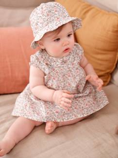 Bébé-Ensemble-Ensemble robe et chapeau naissance