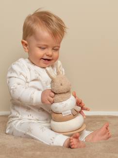 Spielzeug-Erstes Spielzeug-Baby Stapelturm mit Ringen Baby Bunny LITTLE DUTCH