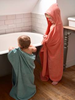 Linge de maison et décoration-Cape de bain / Serviette à capuche essentiels Bébé et Enfant, avec coton recyclé