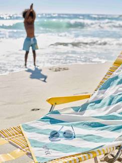 Linge de maison et décoration-Serviette de plage / de bain personnalisable, avec coton recyclé