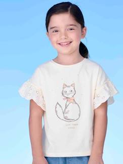 Mädchen T-Shirt mit Volantärmeln, Bio-Baumwolle