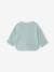 Chemise col mao bébé en gaze de coton personnalisable bleu grisé+caramel+écru+vert foncé 