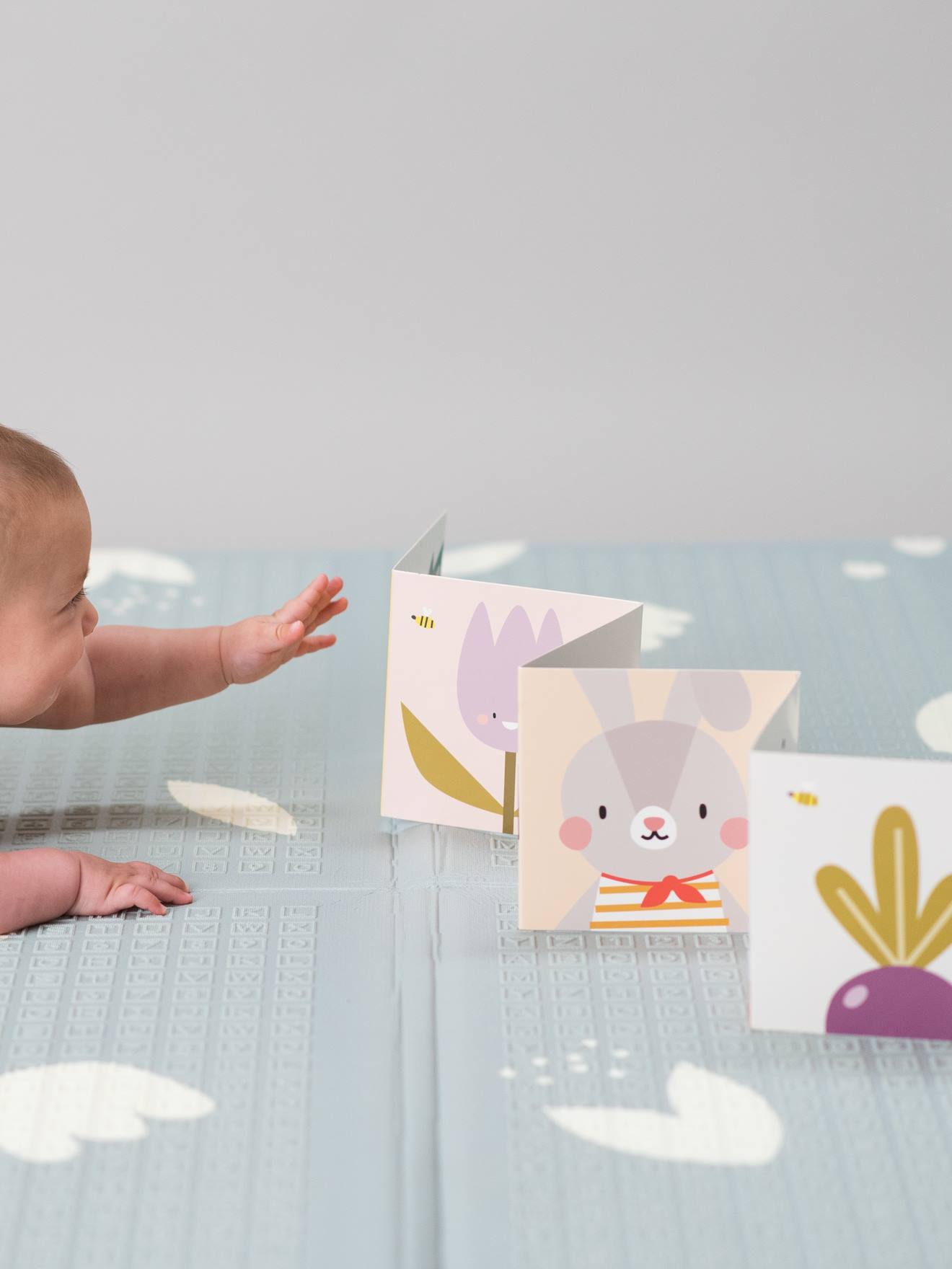 Tapis De Jeu En Mousse TT Home - 160x220 Cm, Beige Crème, Antidérapant, Doux Pour Enfants