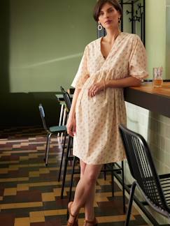 Robe grossesse imprimée fleurs