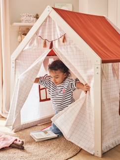 Spielzeug-Spiele für Draussen-Spiele für den Garten-Kinder Hauszelt, Stoff/Holz FSC®