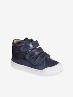 Schuhe-Mädchen High Sneakers, Anziehtrick