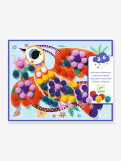 Jouet-Activités artistiques-Coffret de collage Silhouettes et pompons - DJECO