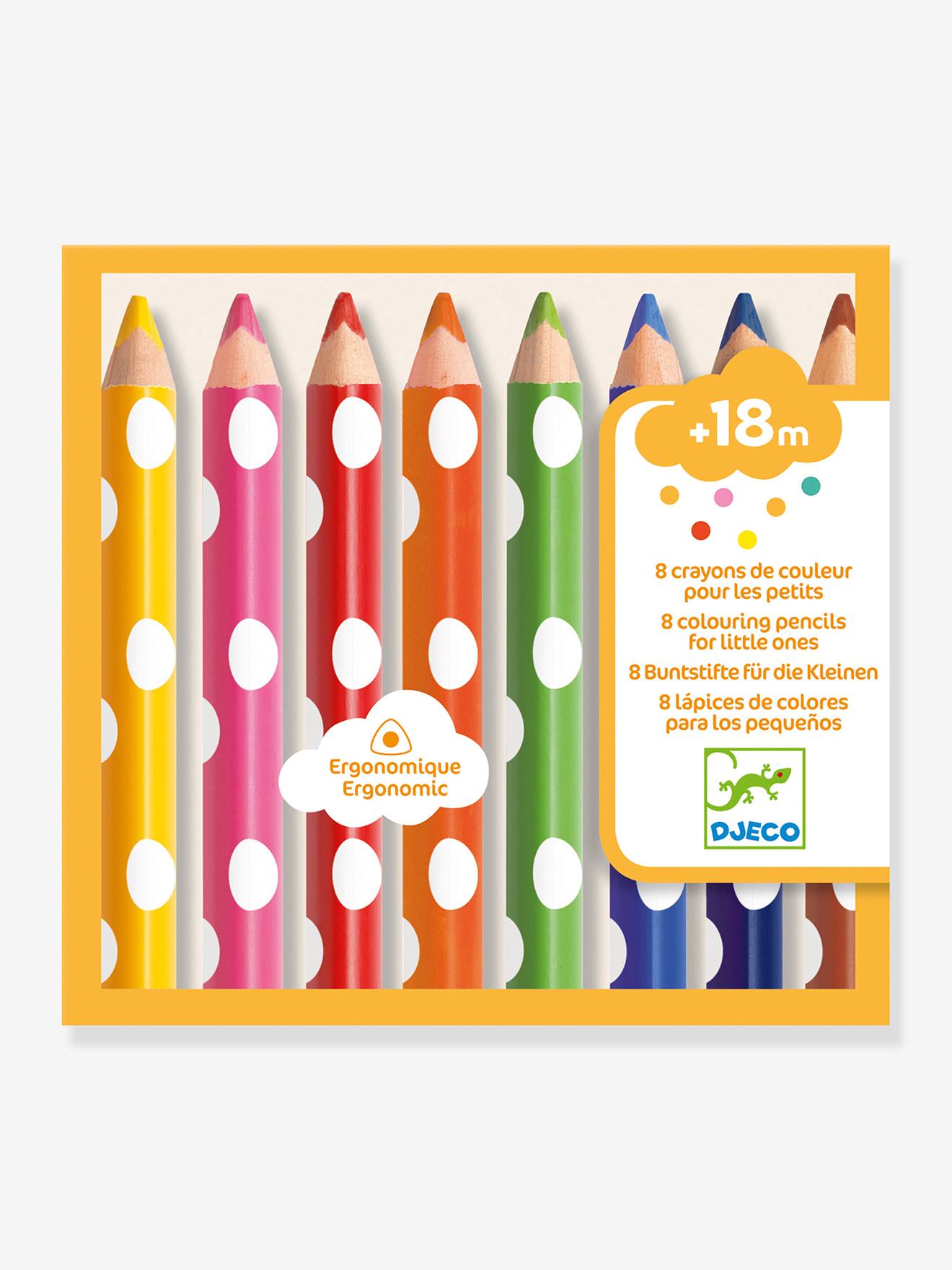 🖍️ 80 Crayons De Couleur Bébé 3 En 1 – Cire D’abeille Non-toxique, Gros Format, Lot De 10 Boîtes
