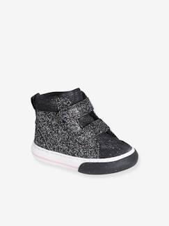 Schuhe-Babyschuhe 17-26-Glitzernde Baby High-Sneakers mit Klett