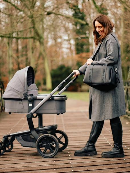 Sac à langer CHILDHOME Mommy Club écru+marron+noir+vert 