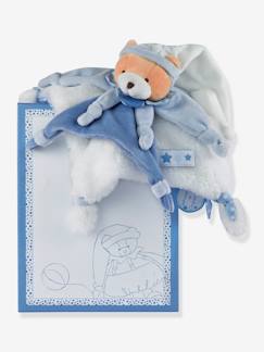 Jouet-Premier âge-Doudous et jouets en tissu-Doudou carré 27 cm ours petit Chou - DOUDOU ET COMPAGNIE