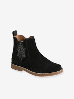 Chaussures-Chaussures fille 23-38-Boots festons en cuir filles