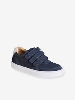 Schuhe-Jungen Klett-Sneakers aus Leder