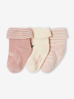 Baby-3er-Pack Mädchen Baby Socken mit Schriftzug