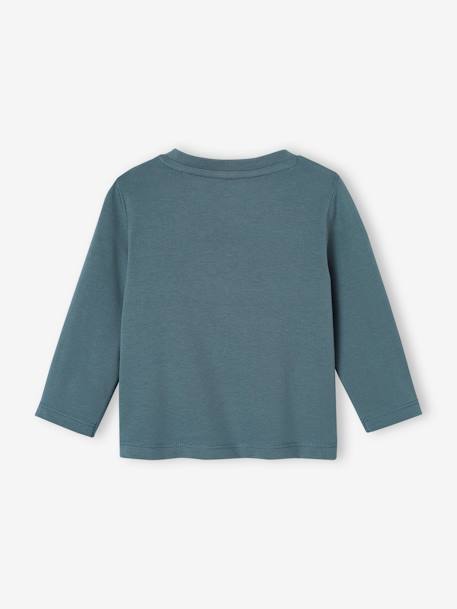 Longsleeve für Baby Jungen ecru+grau meliert+grau meliert+petrol+vanille 