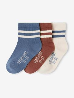 Baby-Socken, Strumpfhose-3er-Pack Jungen Baby Socken mit Streifen