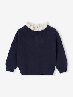 Baby-Pullover, Strickjacke, Sweatshirt-Baby Strickpullover mit Kragen, Capsule Collection „Mama, Tochter & Baby“