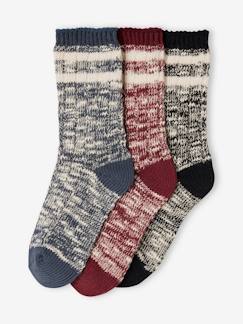 Junge-3er-Pack melierte Jungen Socken Oeko-Tex