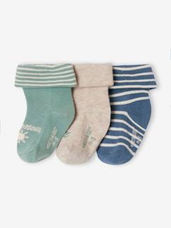 Baby-3er-Pack Jungen Baby Socken mit Schriftzug