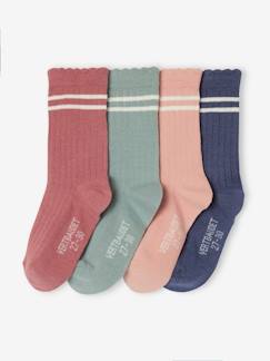 Mädchen-4er-Pack Mädchen Sportsocken