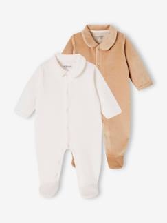 Baby-Strampler, Pyjama, Overall-2er-Pack Baby Strampler aus Cordsamt