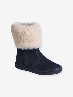 Schuhe-Mädchen Winterboots mit Fell-Imitat