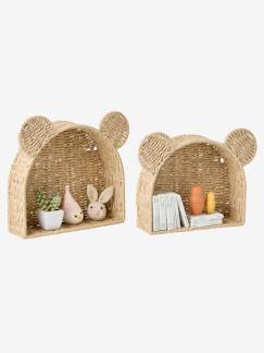 Chambre et rangement-Lot de 2 étagères ourson