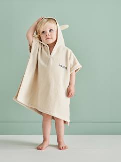 Puériculture-Toilette de bébé-Le bain-Poncho de bain bébé avec coton recyclé personnalisable Animaux