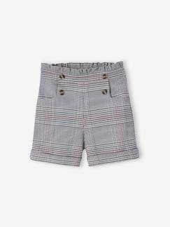 Mädchen-Mädchen Flanell-Shorts mit Karomuster