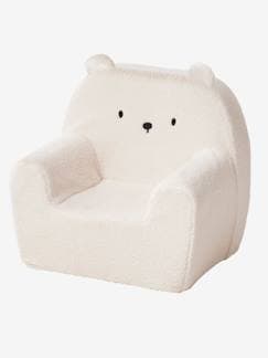 Linge de maison et décoration-Fauteuil en mousse et sherpa Ourson