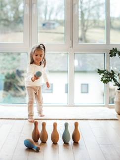 Spielzeug-Spiele für Draussen-Spiele für den Garten-Kinder Bowlingspiel KORKO aus Kork