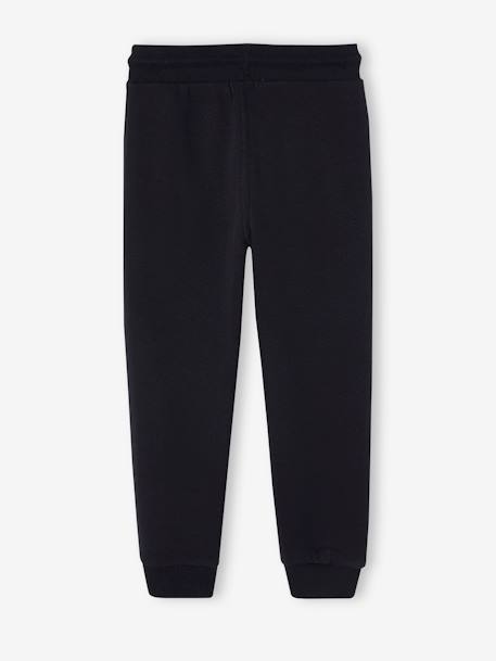 Pantalon jogging Basics garçon en molleton dark bleu ardoise+gris moyen chiné+marine chiné+noir+noir chiné+noisette+ocre+rouge+vert sapin 