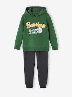 Junge-Sportbekleidung-Jungen Sport-Set: Kapuzensweatshirt & Jogginghose