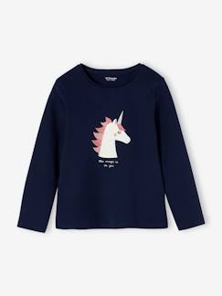 Fille-T-shirt, sous-pull-Tee-shirt fantaisie fille manches longues