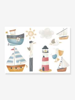 Bettwäsche & Dekoration-Kinderzimmer Wandsticker Sailors Bay LITTLE DUTCH