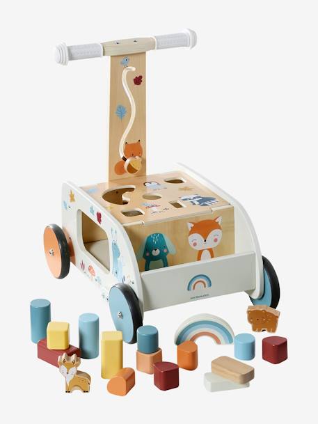 Baby 2-in-1-Lauflernwagen WALDFREUNDE aus Holz FSC® natur 