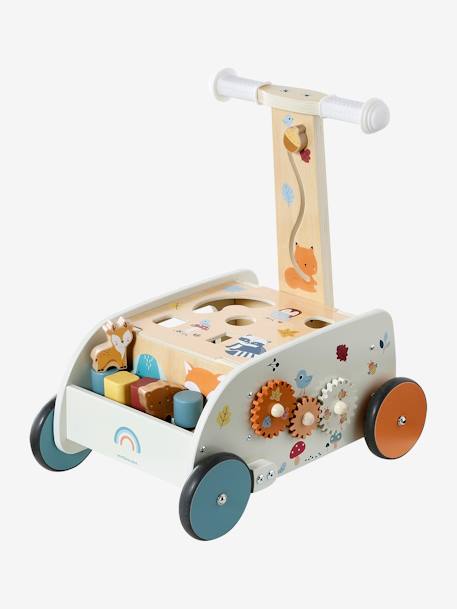 Baby 2-in-1-Lauflernwagen WALDFREUNDE aus Holz FSC® natur 